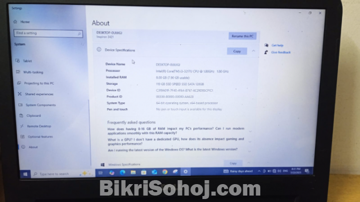 Dell Inspiron 3421 – 14″ Laptop for Sale